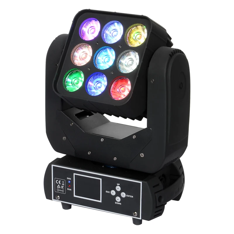 F светильник чехол 2 в 1 9x12W LED Lyre Matrix вращающийся головной свет RGBW 4 для дискотеки
