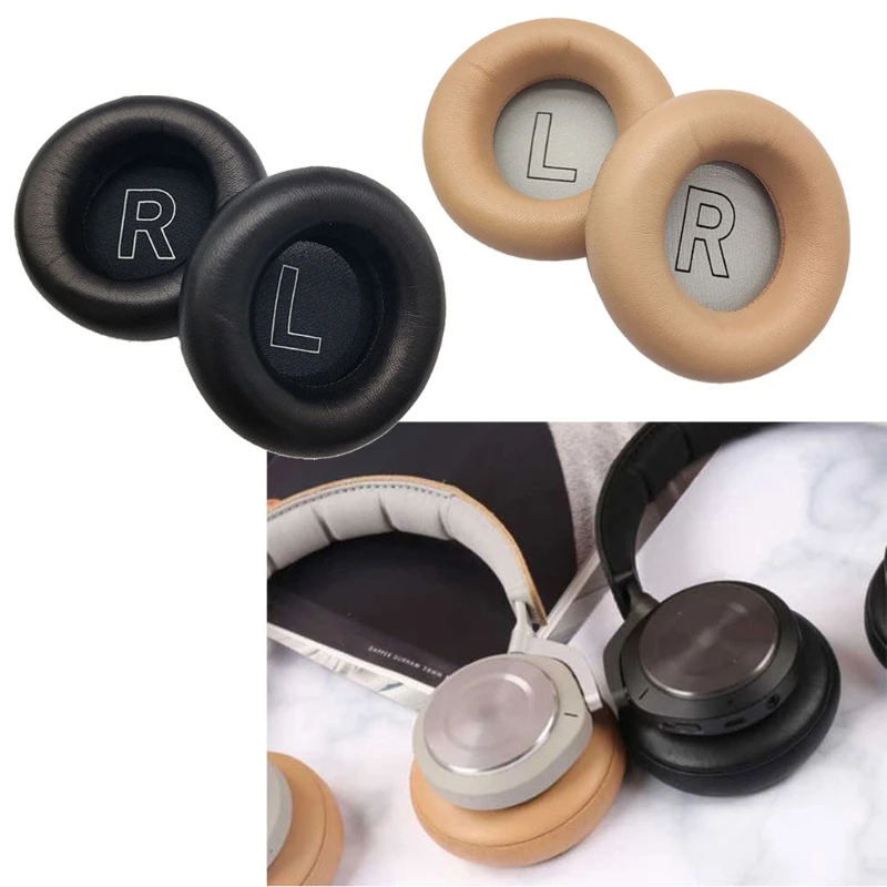 

2 Pcs Leather Ear Cushion Sponge Cover Earpads Compatible withB&O Beo-play H7 Headset Spare Part Spare Parts Soft to Wear