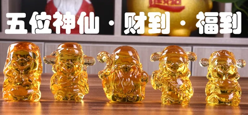 Бог богатства пять талисманов как маммон хрустальные ремесла фэншуй украшения