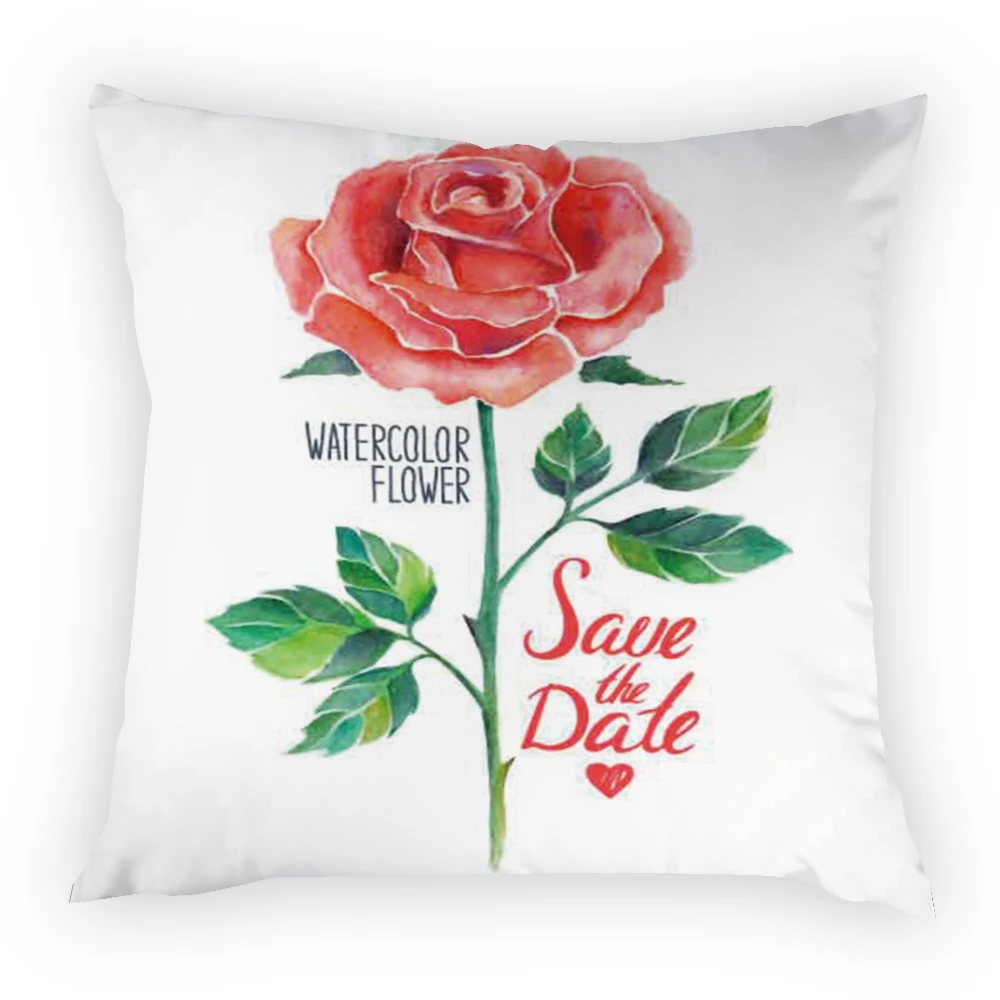 Наволочки для подушек украшение улицы с тропическим принтом черными цветами