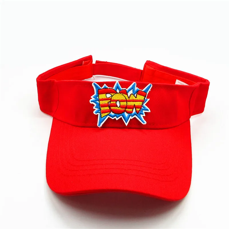 

pow letter embroidery Visors Baseball Cap Adjustable Snapback cap for men and women 260