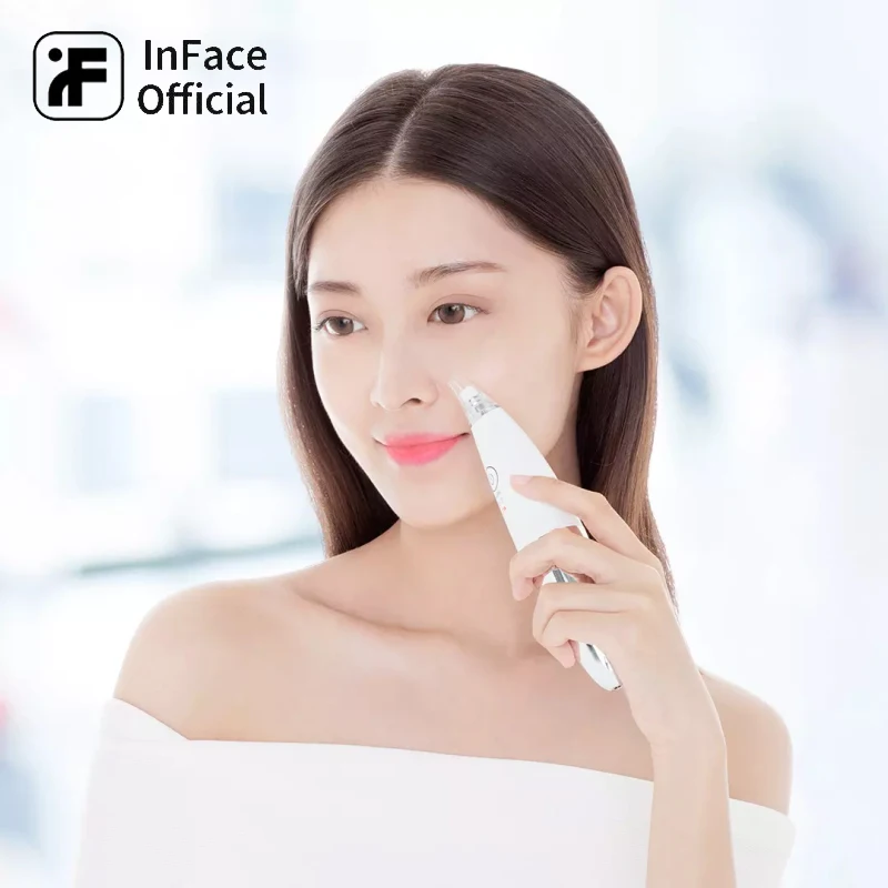 

InFace Facial Blackhead Remover Electric Acne Cleaner Blackhead Black Point Vacuum Cleaner Tool Black Spots Pore Cleaner Machine