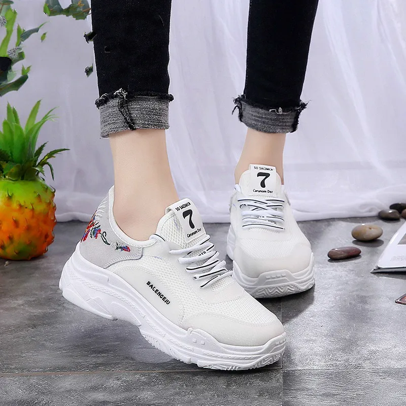 Женские дышащие кроссовки для бега qwedf сезон лето-осень 2019 спортивная обувь