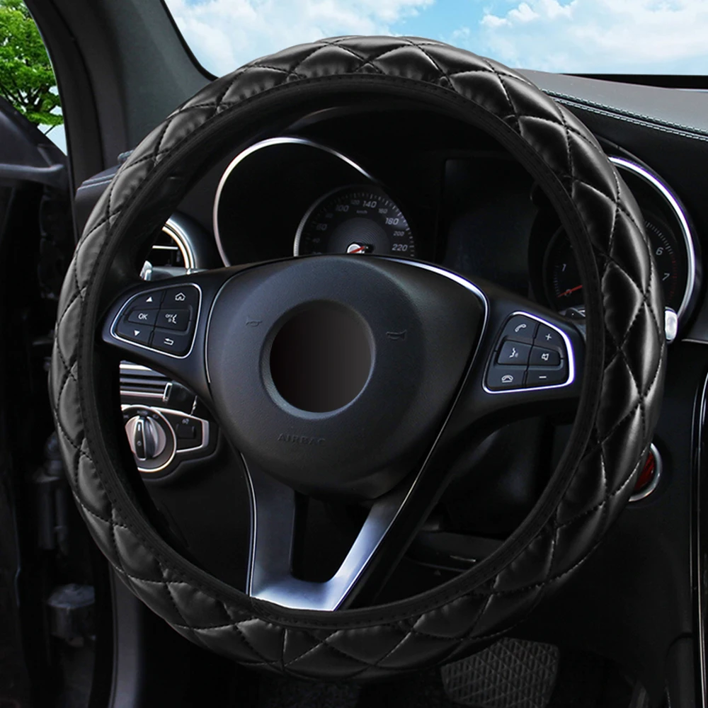 Чехол на руль LEEPEE из искусственной кожи Хрустальная корона чехлы Стайлинг