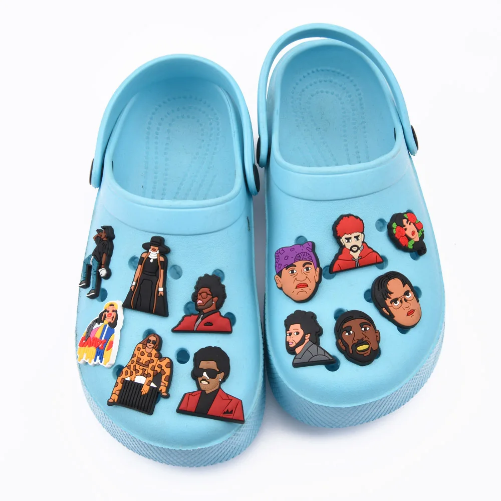 Новые оригинальные модные подвески в стиле рок Hip-Hope для певицы обуви Croc
