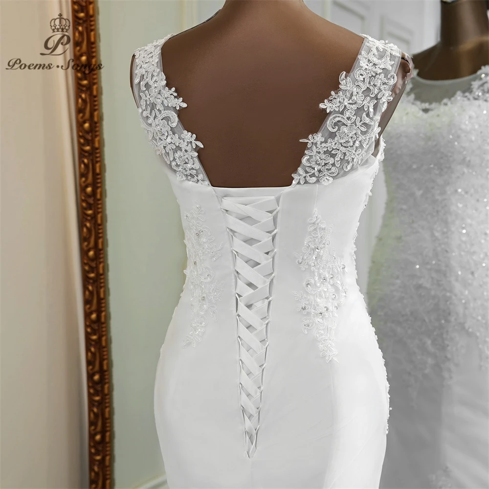 Applique mermaid wedding dresses lace vestidos de novia 2020 marriage sleeveless bride dress gowns sereia | Свадьбы и торжества