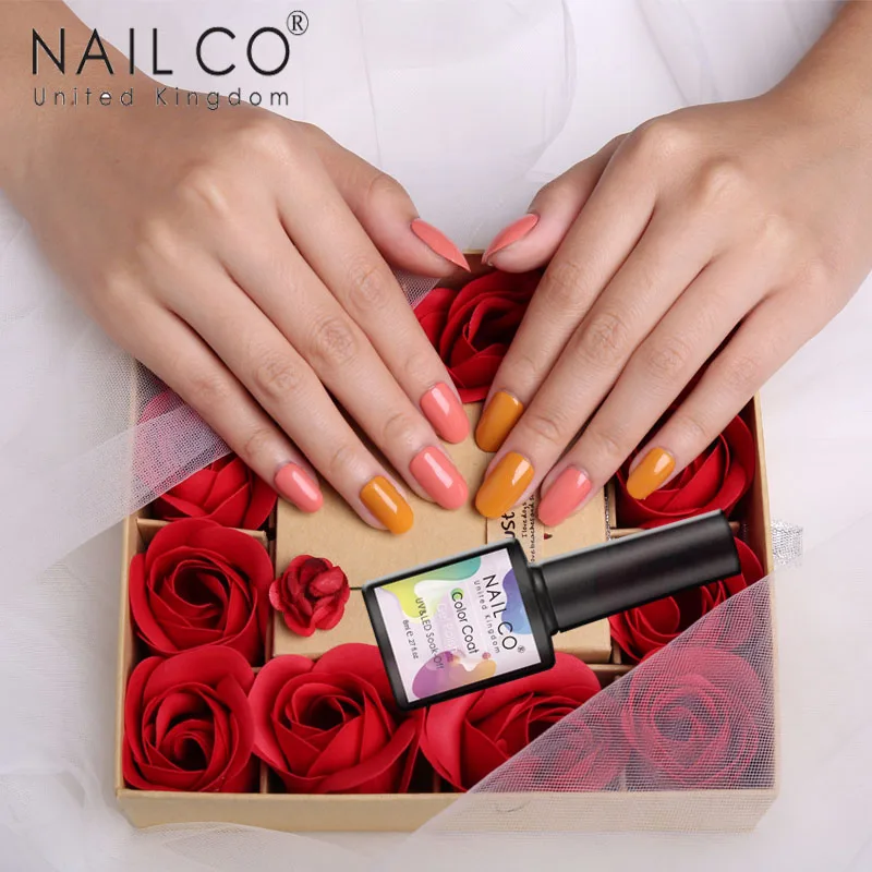 NAILCO 8 мл 81 цвета отмачиваемый гель для ногтей УФ светодиодный Полупостоянный