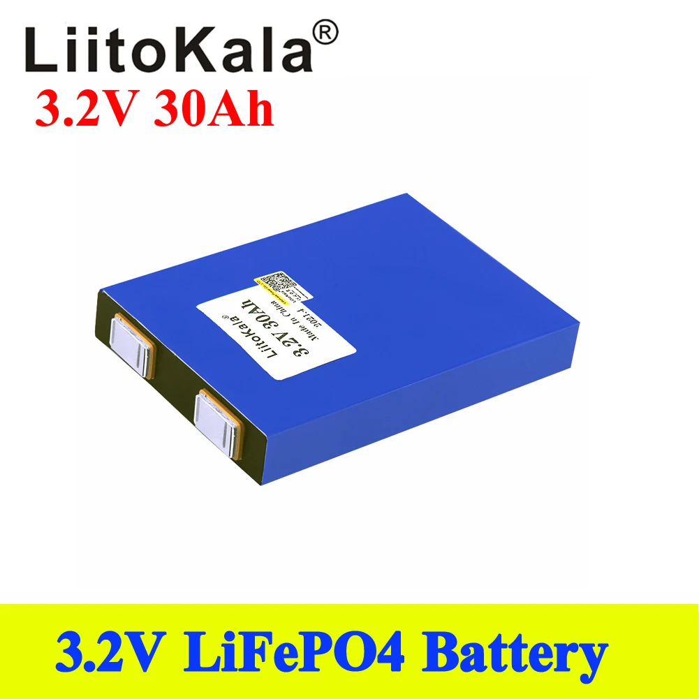 LiitoKala LiFePo4 3 2 V 30AH 5C аккумулятор литиевая батарея для diy 12V lifepo4 e-bike e scooter wheel chair AGV