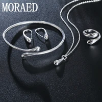 925 sterling silver wedding women high quality classic bracelets earrings necklace rings fashion jewelry sets