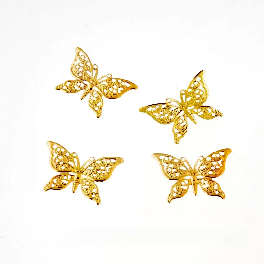 

Free Shipping 25Pcs DIY Connectors Butterfly Hollow Hair Accessories 39*26MM Ancient Fashion Bride Phoenix Crown Decorative