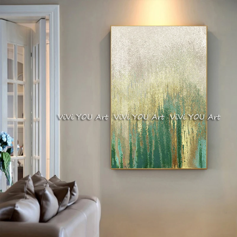 Большой домашний декор ручная роспись Абстрактная Геометрия живопись маслом на