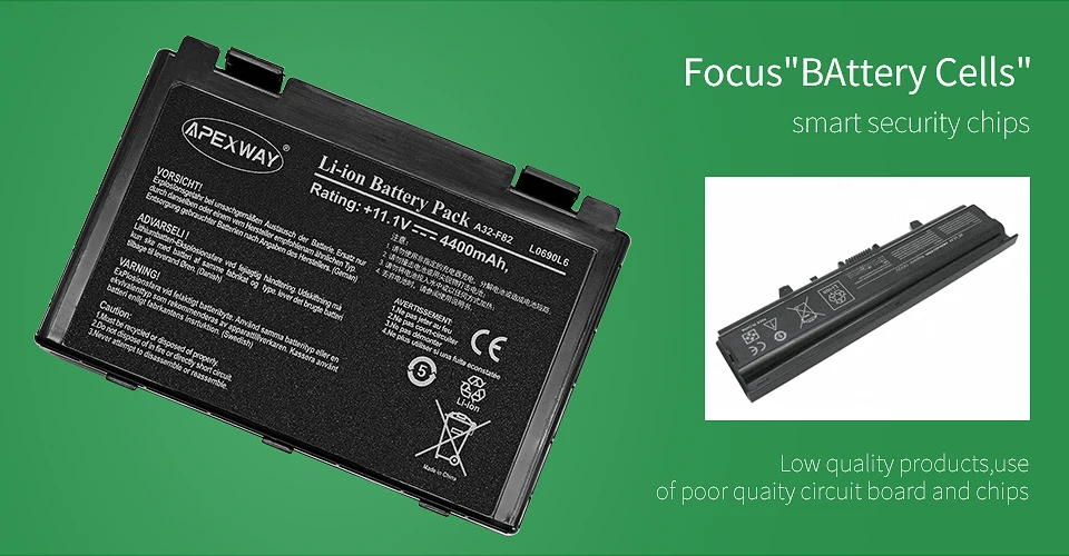11,1 v Аккумулятор для ноутбука ASUS A32-F52 A32-F82 A32 F82 X5A X5E X70 X8A K40 K40in K50 K50in k50ij K50ab K51 K60 K61 K70 P81