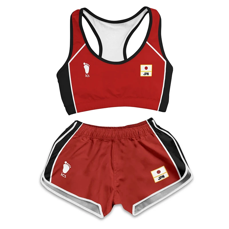 Костюм Аниме женский купальник Haikyuu Косплей волейбол Спортивная одежда летние