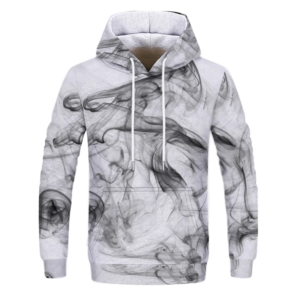 

Hip-hop style mouth creative painted graffiti autumn and winter men's sweater 3D printing thickening fashion hoodie personality