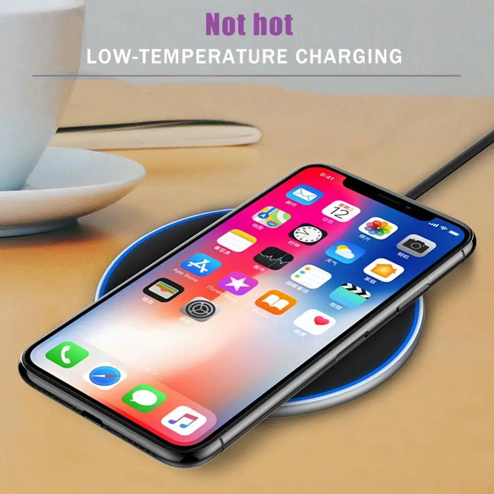 Беспроводное зарядное устройство QC3.0 10 Вт Qi для iPhone 11 8 X XR XS Max быстрая