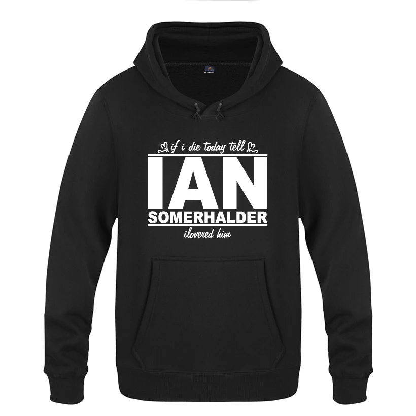 Мужские толстовки с капюшоном Ian Somerhalder Дневники вампира мужской пуловер 2020