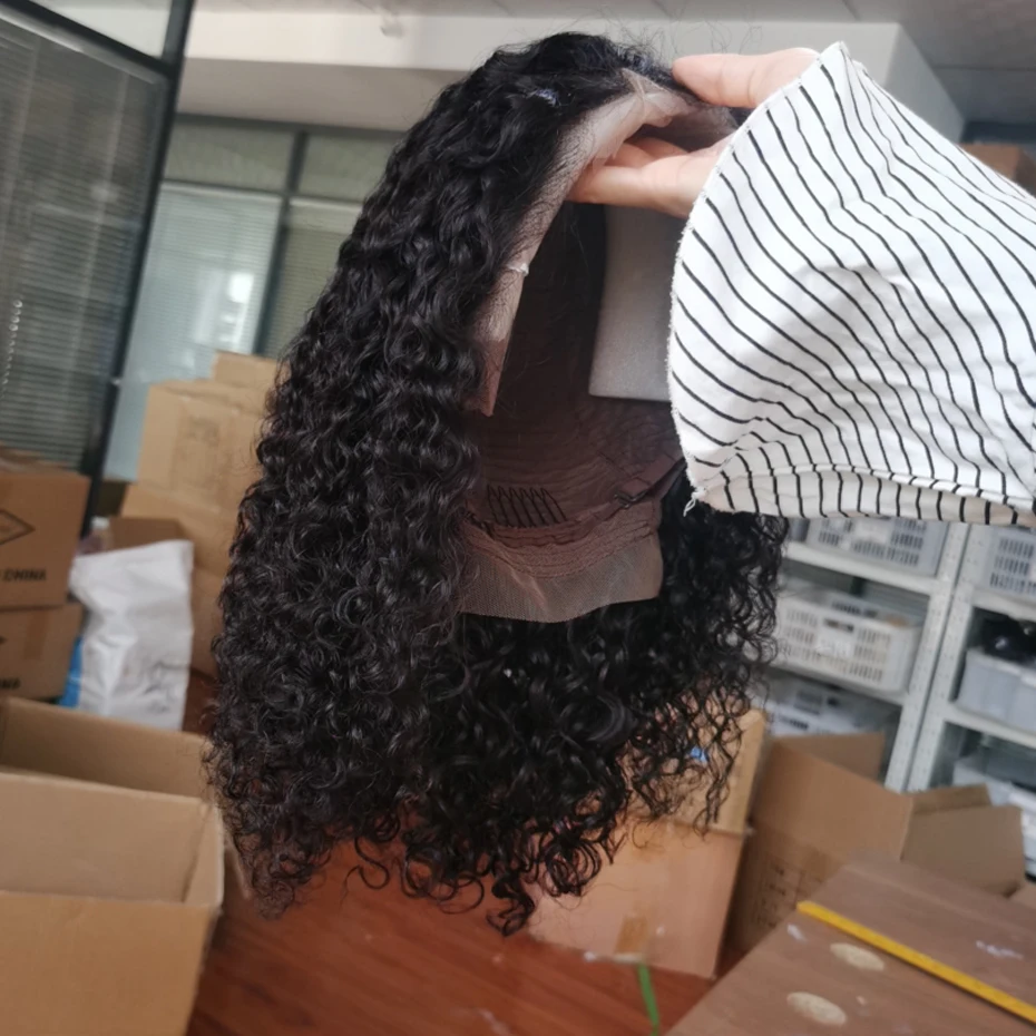 Короткие вьющиеся парики боб парик на сетке спереди 13x4 из человеческих волос