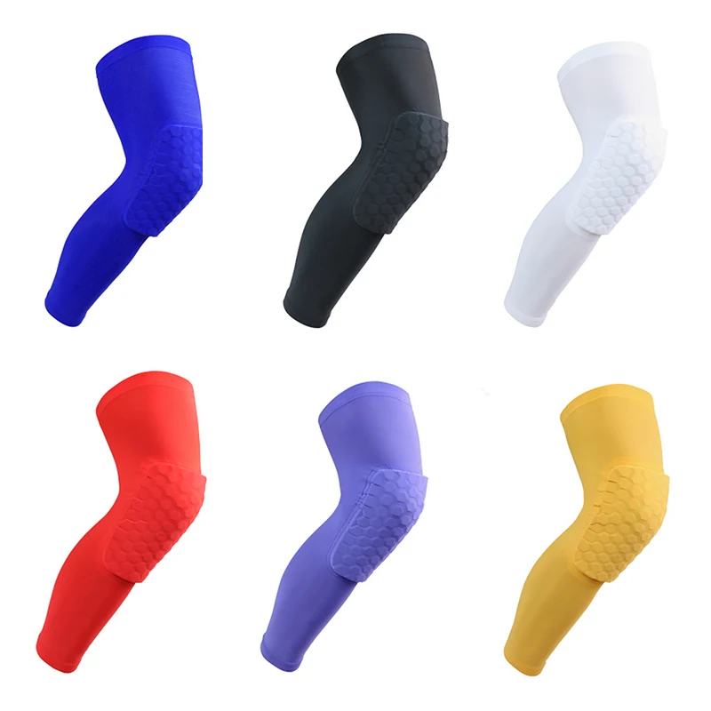 

Outdoor Cycling Sports Elastic Honeycomb Anti-collision And Comfortable Long Knee Pads Sports Safety