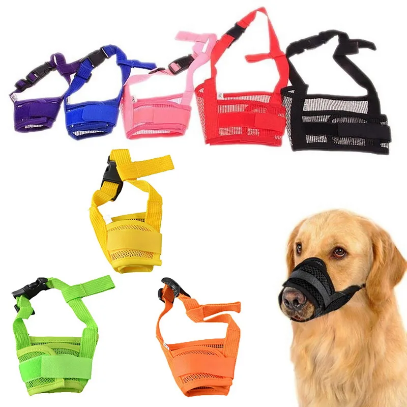 

Anti Barking Dog Muzzle for Small Large Dogs Adjustable Pet Mouth Muzzles for Dogs Nylon Straps Dog Accessories Drop Shipping