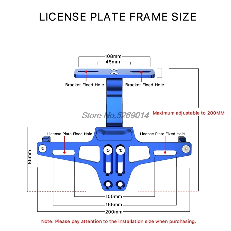 LED CNC Aluminum Motorcycle License Registration Plate Holder For Forza 300 2018 Cb 600 Bandit Msx Honda Cbr 125 R Nine | Автомобили и