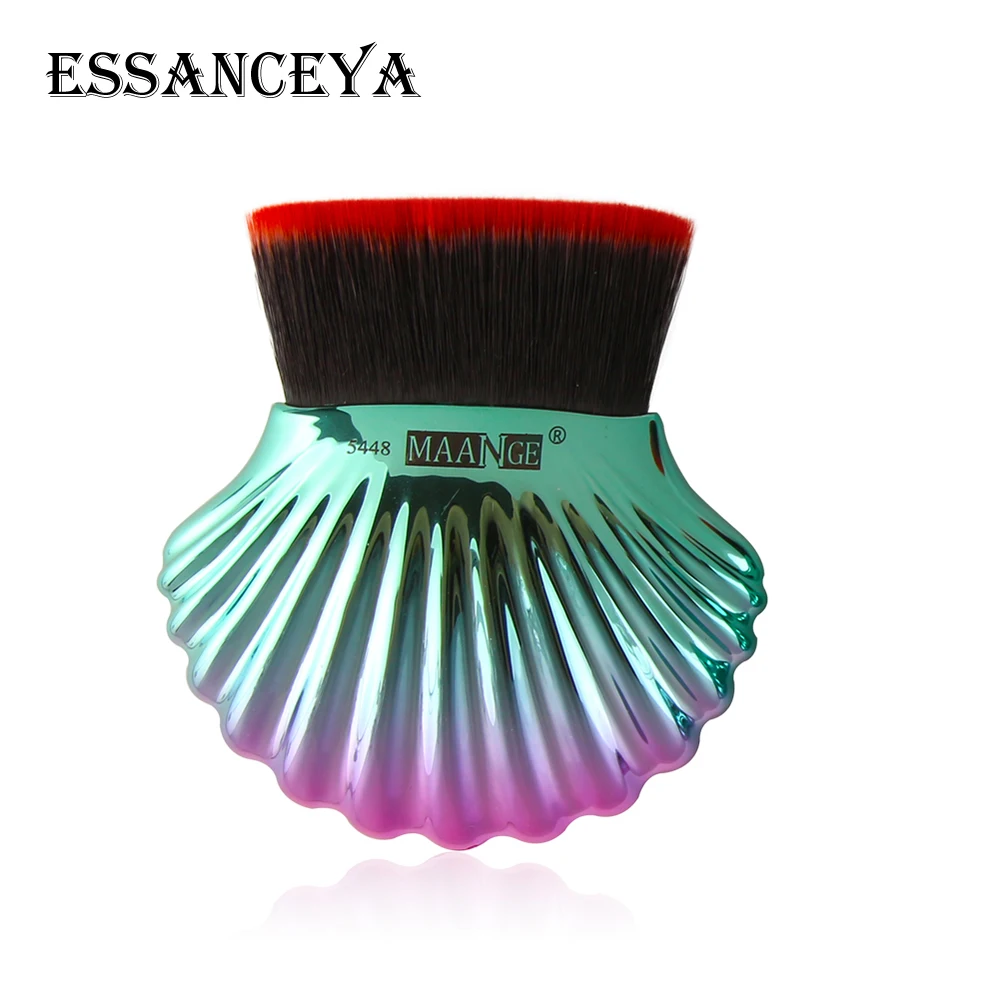 single brush Essanceya 1 шт. основа кисти для макияжа Набор тонального крема для век Румяна Косметическая Кисть для макияжа contour Pro Кисть для макияжа с коробкой и подарки - Handle Color: single brush