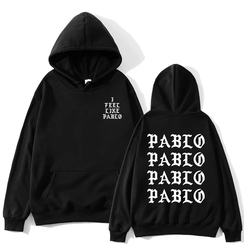 I think Paul Pablo Kanye West sweat men's hoodie sweatshirt Hip Hop Streetwear Hoody pablo ladies | Мужская одежда