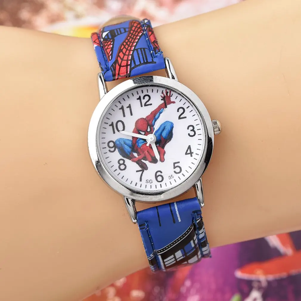 Fashion Children Watch Round Dial Kids Watches Girls Boys Leather Watches Clock Quartz Wristwatch for Dropshipping
