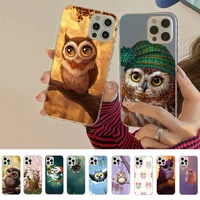 owl phone case for iphone 11 12 13 mini pro xs max 8 7 6 6s plus x 5s se 2020 xr cover