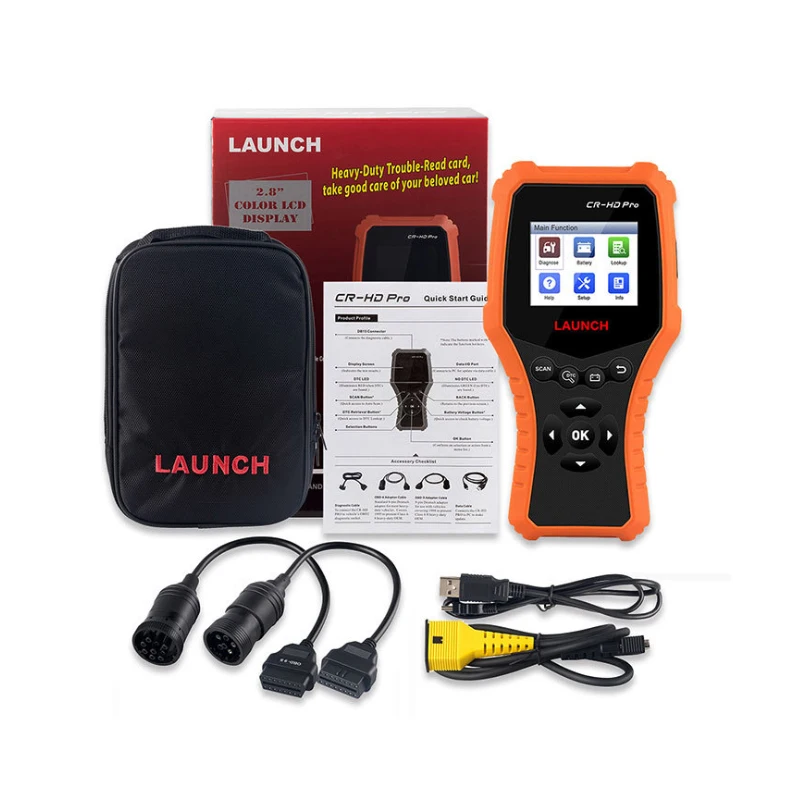 Сканер для считывания кодов автомобилей и грузовиков LAUNCH CR-HD Pro с многоязычной
