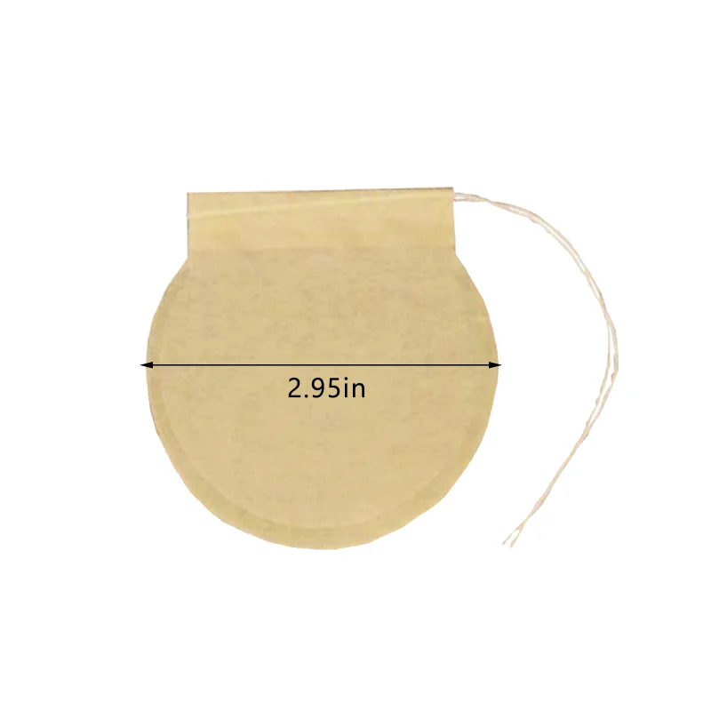 

100 Pcs Disposable Teabags For Tea Infuser Spice Filter Bags With String Heal Seal Food Grade Non-woven Fabric Teabags