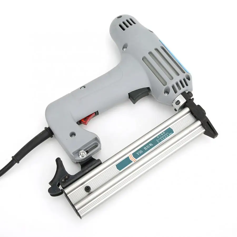 F30 электрический прямой гвоздильный пистолет степлер для деревообработки