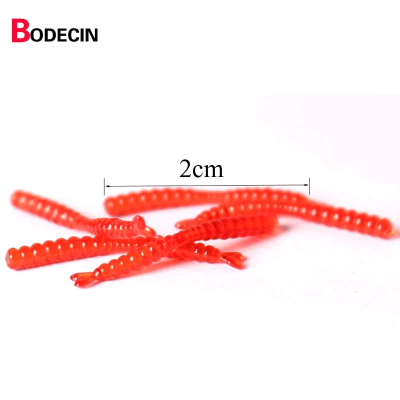 200 шт. 2 см имитация запаха креветки дождевой червяк