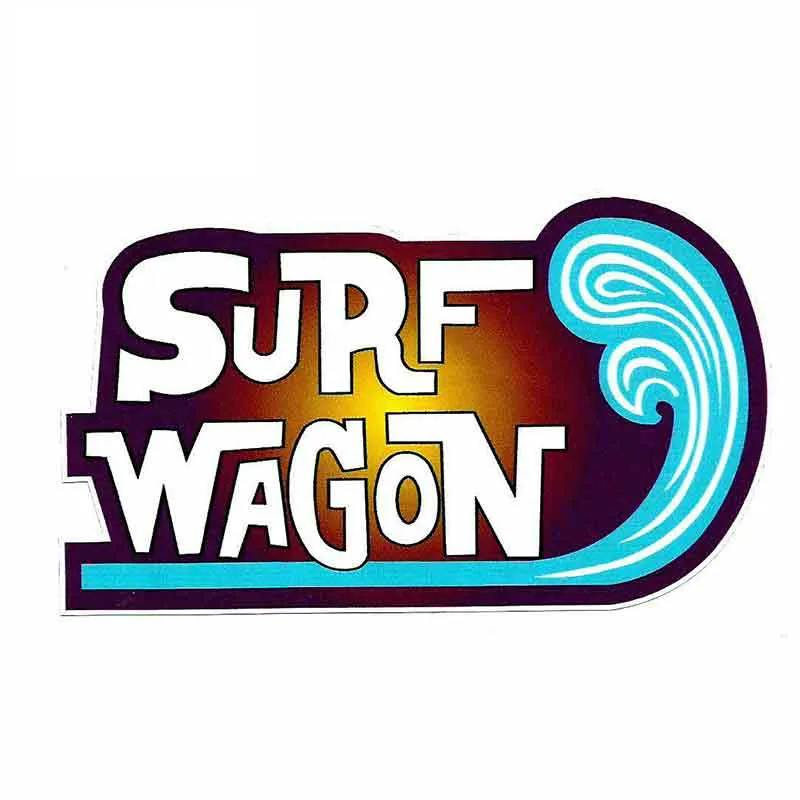 

Funny Car Stickers Waterproof for Bumper Surfboard Decals SURF WAGON Graphics Fine RV VAN Car Wrap Car Accessories KK13*8cm