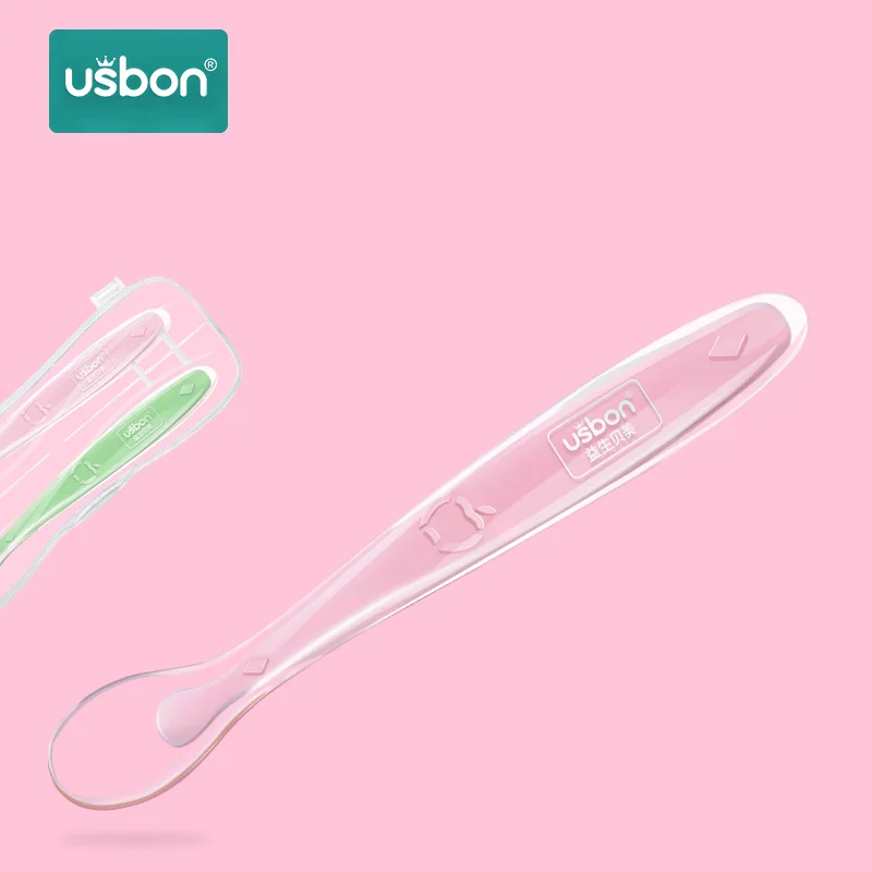 Силиконовая ложка Usbon 2 шт. детские ложки блюда для кормления посуда столовые