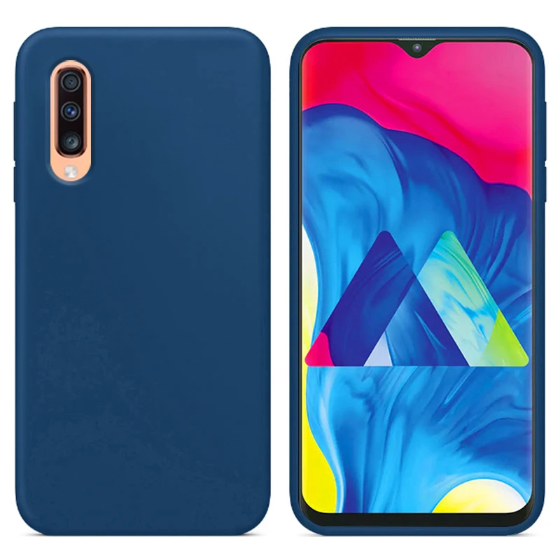 Роскошный жидкий силиконовый чехол для samsung Galaxy A70 SM A7050 мягкая задняя крышка