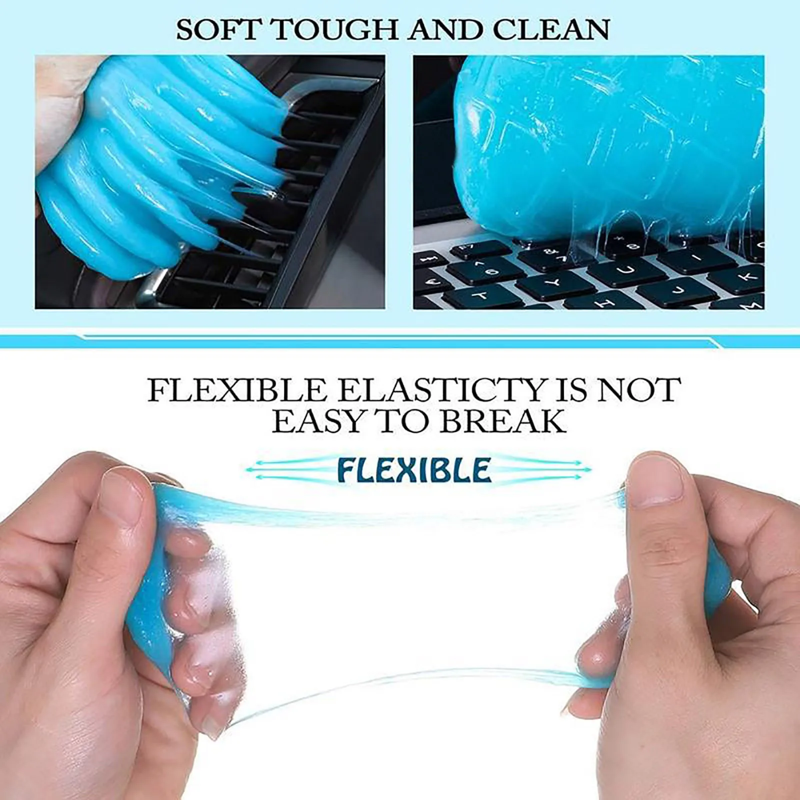 Cleaning Gel For Car Detailing Putty Vent Cleaner Goo Auto Tools Interior Dust Clea | Дом и сад