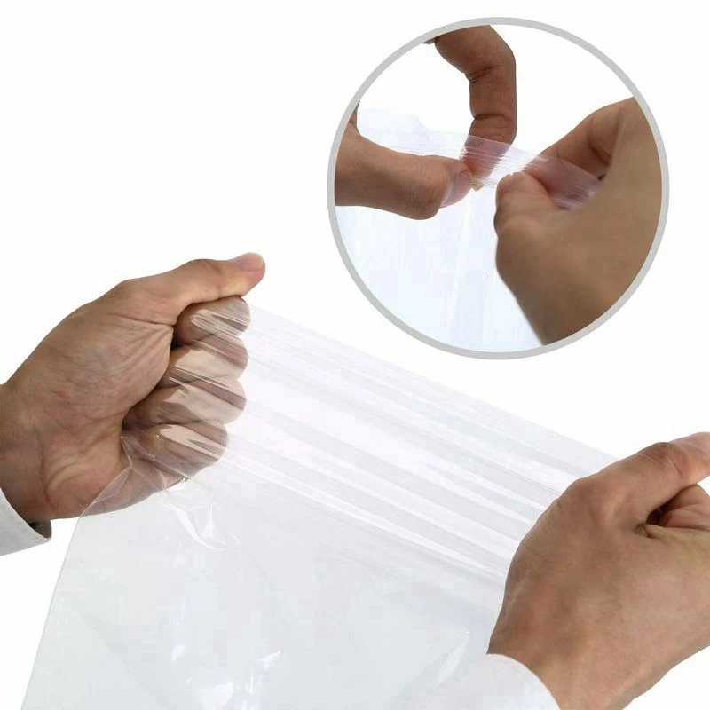 

500Pcs Resealable Zipper Closure Bags Self Seal Clear Plastic Poly Bag