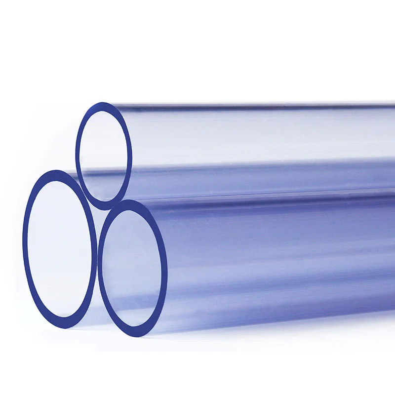 

Transparent UPVC Tube PVC Pipe Aquarium Pipe Water Tank Fittings Hard UPVC Tube Water Garden Pipe 2Pcs 50cm