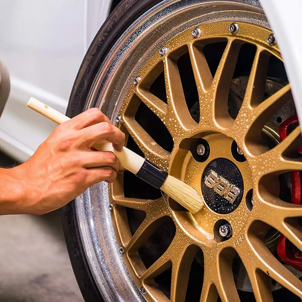 Щетка для чистки автомобиля SPTA щетка с деревянной ручкой универсальные чистящие