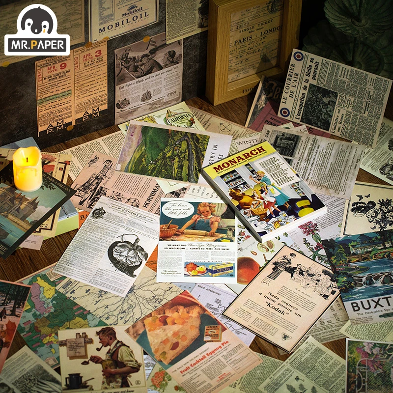 Mr.paper 60 шт. карточка для записи во время путешествий скрапбукинга/создания
