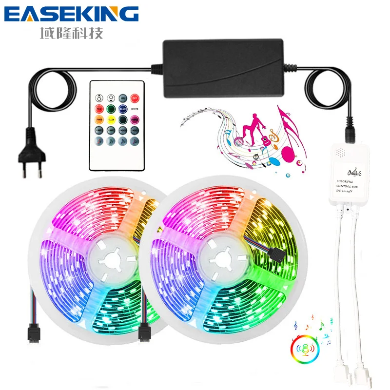 Светодиодная лента RGB 12 в 24 5050 гибкая для спальни комнаты освещение