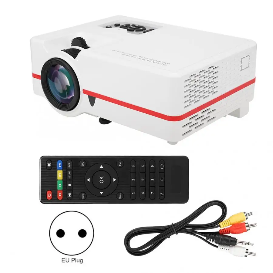 Звуковая система домашнего кинотеатра VS313 Mini Micro СВЕТОДИОДНЫЙ HD 1080P видео