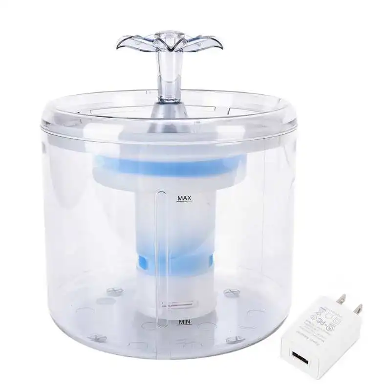 

Pet Drinking Fountain Pets Transparent Drinking Fountain Silent for Pet Drinking