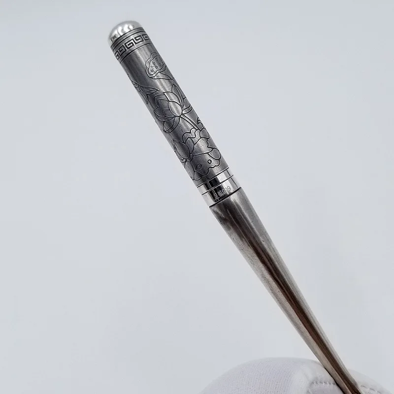 

Retro Baifu 999 Silver Spoon 45G round Handle Pure Silver Spoon Household Silver Tableware Edible Silver Rice Spoon Ladel