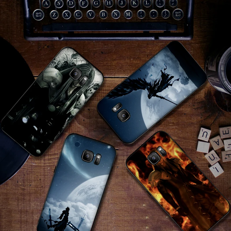 Японской игры Final Fantasy VII Мягкий силиконовый чехол для телефона samsung A70 60 A50 A40 A30 A20 10