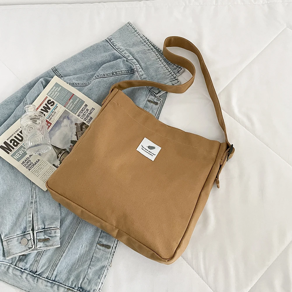 

Женские сумки на плечо, Шикарные Женские однотонные сумки, женские холщовые ретро сумки, винтажные вместительные повседневные сумки-тоут