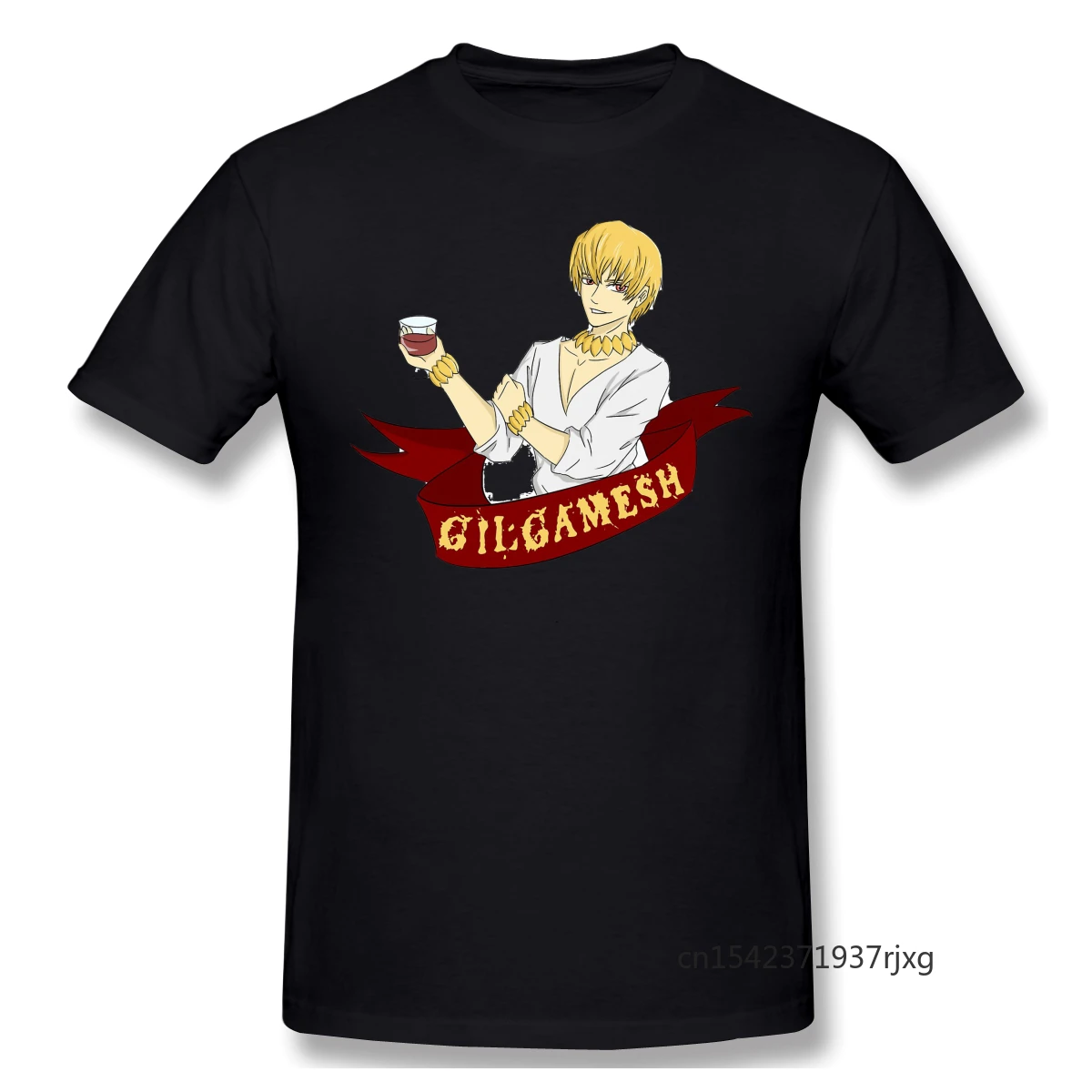 

Fate Stay Night T-Shirts for Men Gilgamesh Art Funny Crewneck T Shirt New Arrival 2021 Cartoon Tshirts Customized Products
