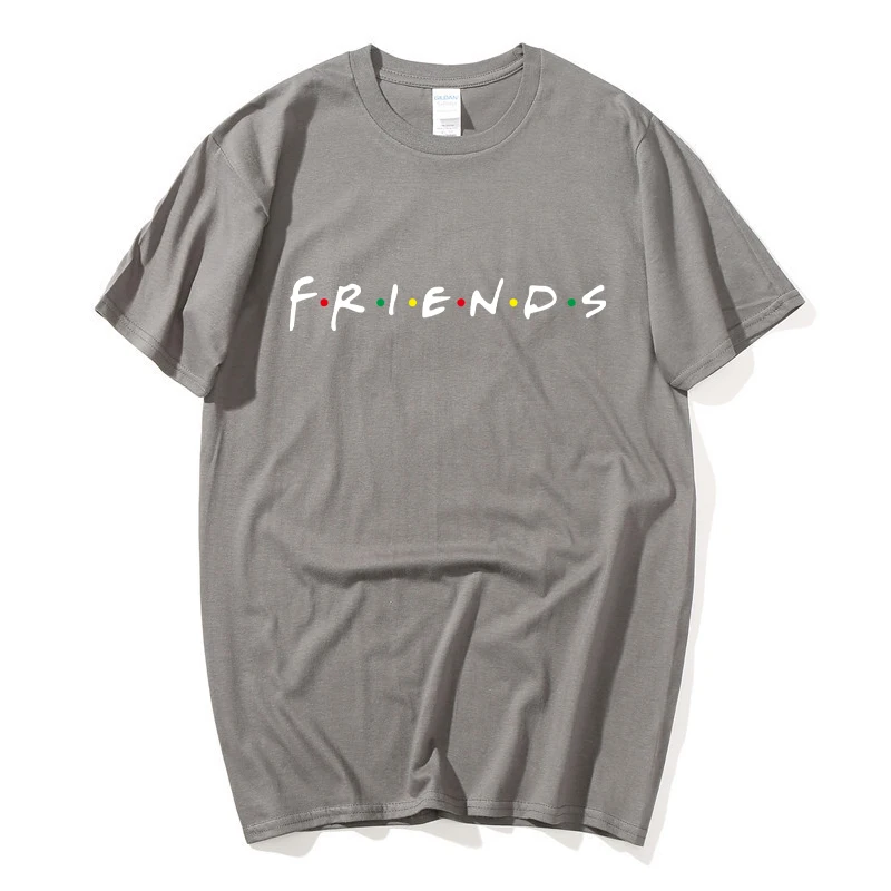 Мужская футболка с принтом friends Повседневная хлопковая для фитнеса модель 2020New на