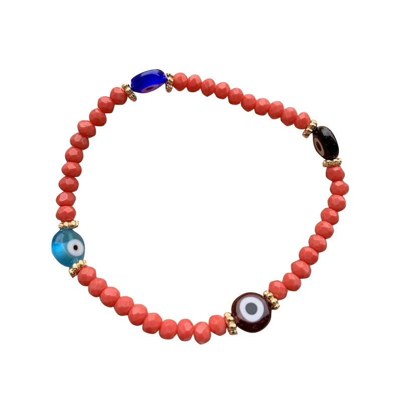 Подвески голубой глаз Lucky Eye браслет из бисера ручной работы стекла для пар
