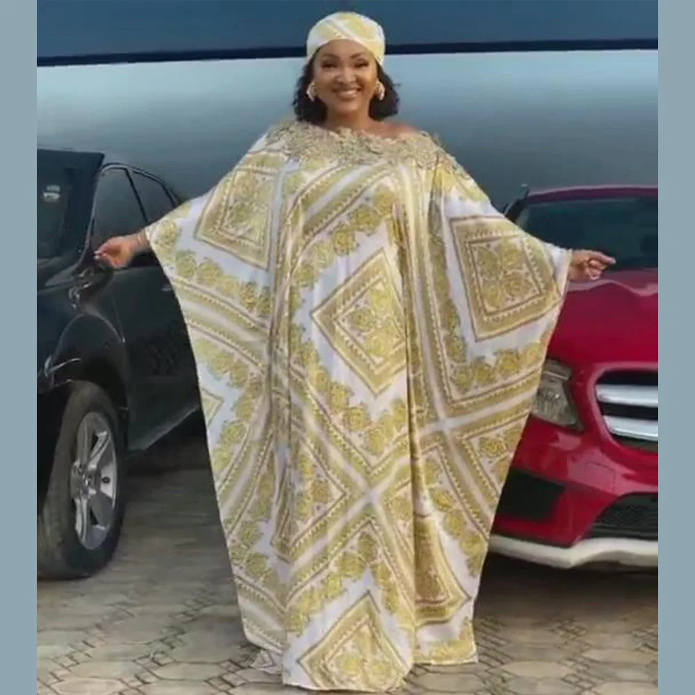 Африканское женское платье искусственный шелк цифровая печать горячая фиксация